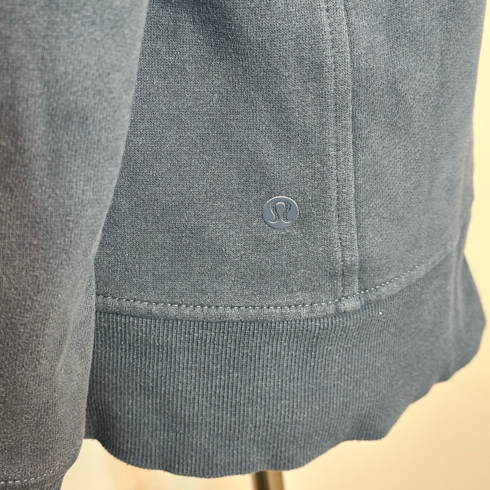 Sz 6 Lululemon Back To It Crew sweatshirt in Astro Blue pockets - Picture 8 of 11